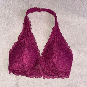 Gilly hicks hollister Lace Halter Bralette in Berry - Women Intimates